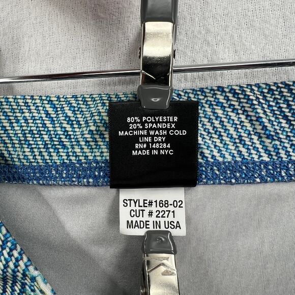 TEREZ Floral Embroidery Denim Print Leggings Womens XS Pull On Low Rise Ankle - Picture 11 of 14